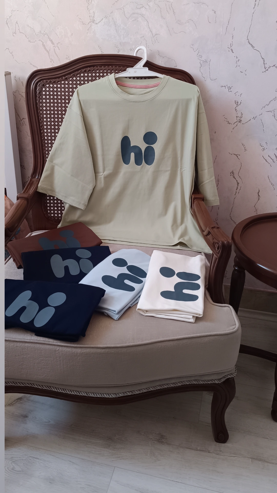 تیشرت باکسی hiنخ پنبه